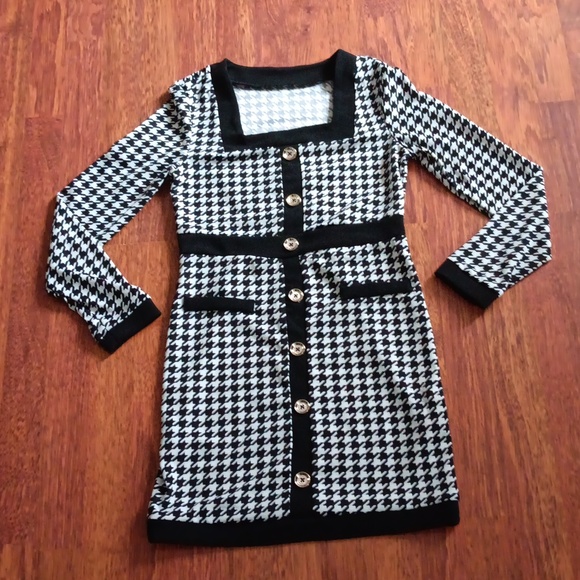 Houdstooth mini dress - Picture 2 of 6